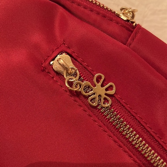 9. Yuejin Backpack in Red with Embroidered Flowers main image 2